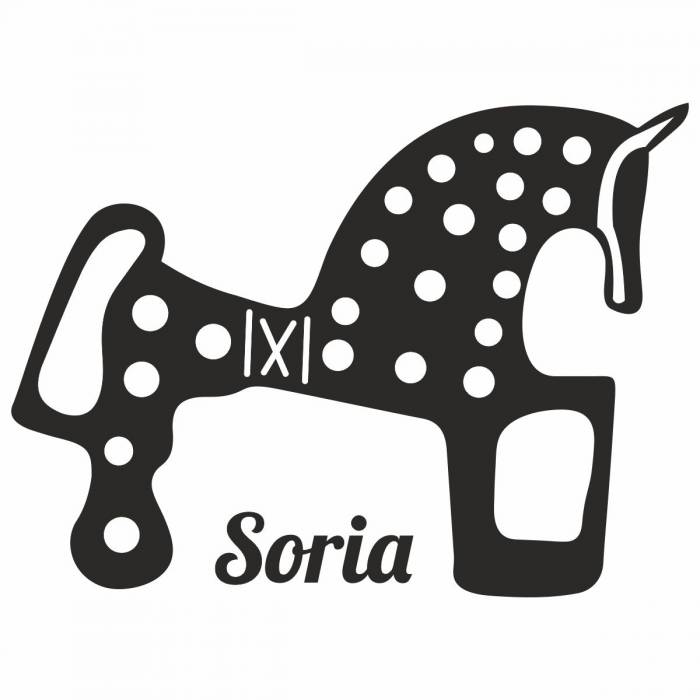 Caballo de soria vinilo 11*11cm