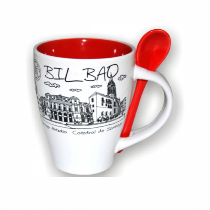 Taza MUG C/ Cuchara 10.5*8.5cm. Cotes